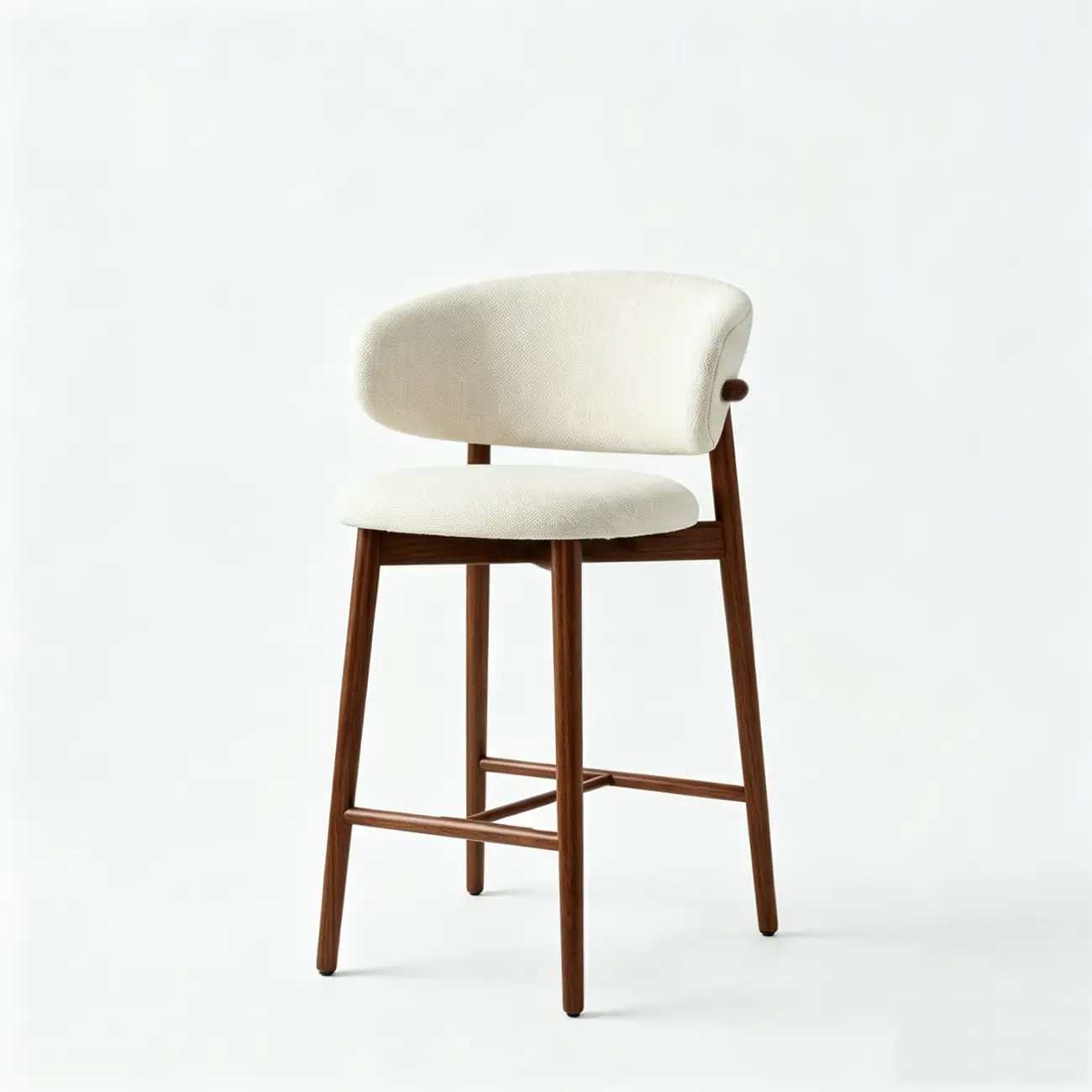 Modern Fabric Upholstered Counter Height Bar Stools Image - 15 | homeyfad
