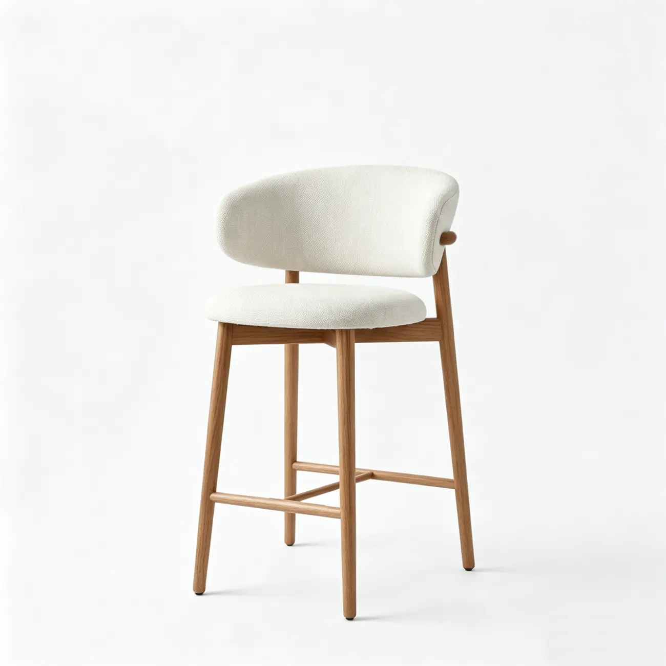 Modern Fabric Upholstered Counter Height Bar Stools Image - 16 | homeyfad