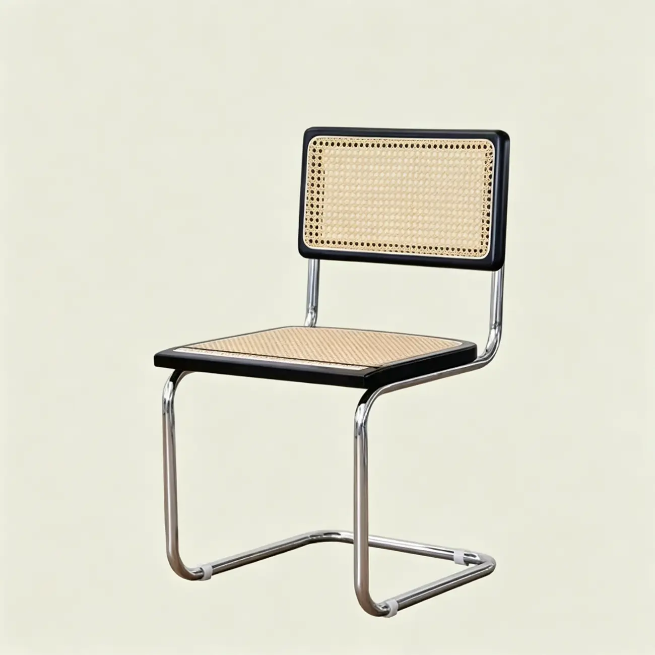 Scandinavian Tufted Leather Armless Dining Chair Image - 18 | homeyfad
