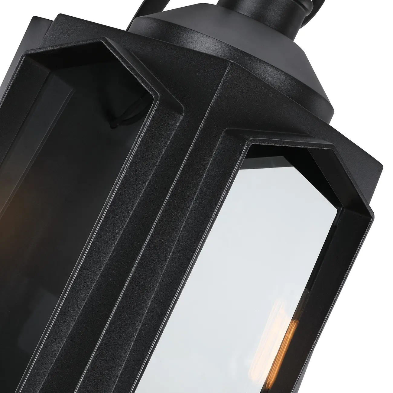 19.23" Modern Matte Black Waterproof Outdoor Wall Light Fixture Image - 7 | homeyfad