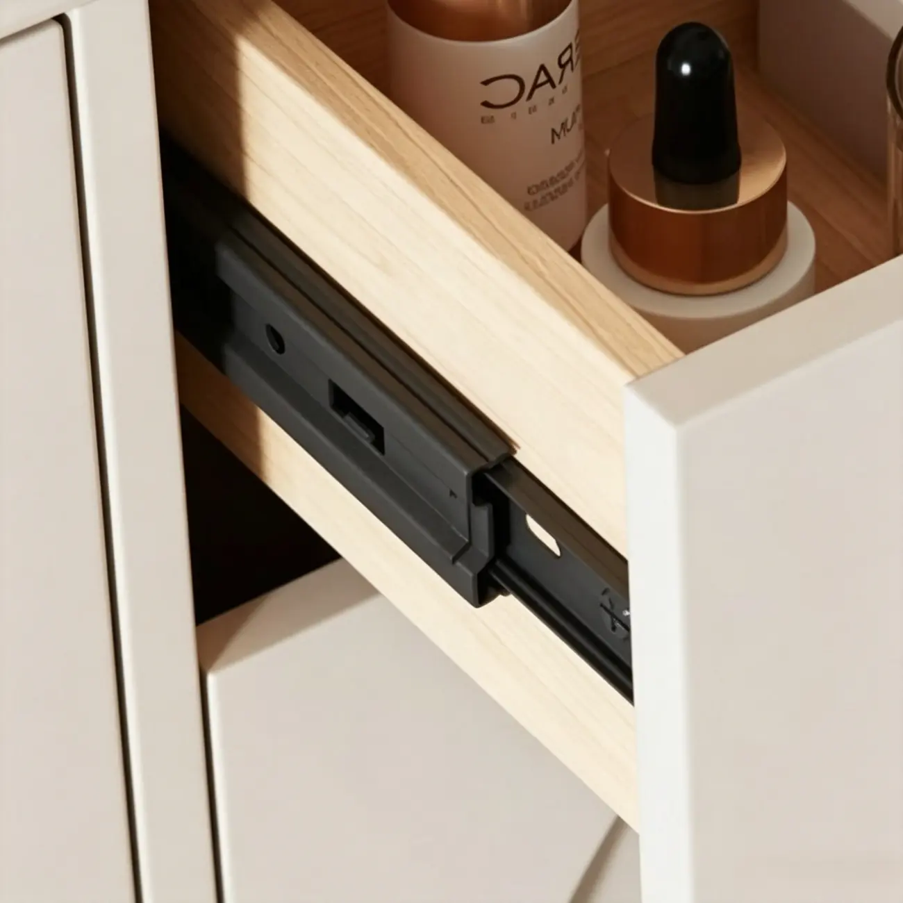 Beige Wood Entryway Shoe Cabinet with Hidden Storage Image - 11 | homeyfad