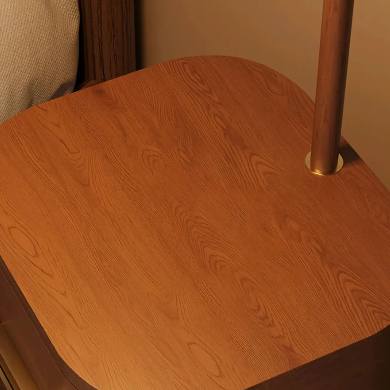 2-in-1 Mid-century Modern End Table Floor Lamp With 2 Drawers Image - 11 | homeyfad