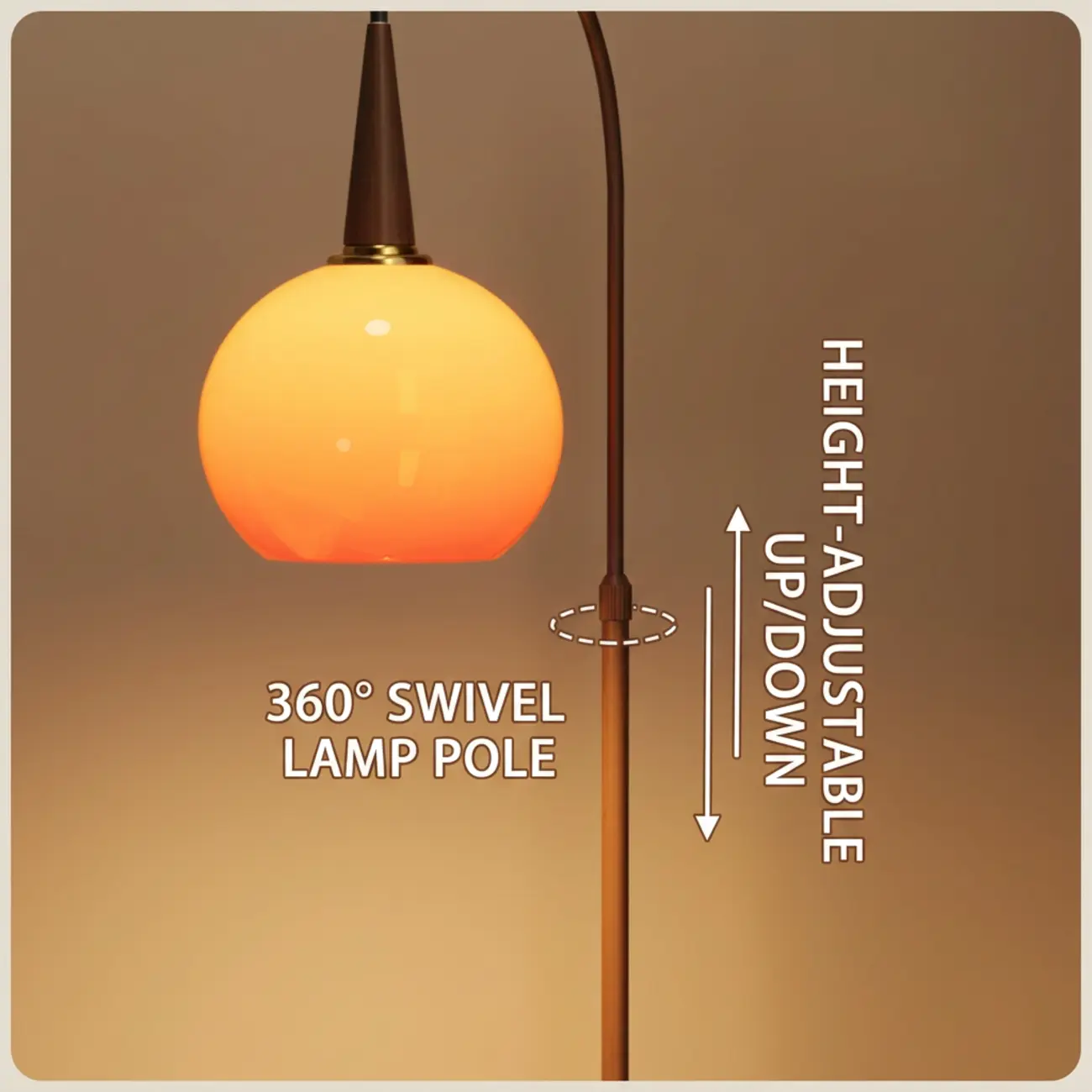 2-in-1 Mid-century Modern End Table Floor Lamp With 2 Drawers Image - 6 | homeyfad