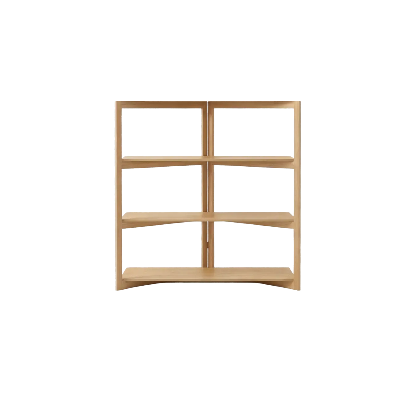Solid Wood Folding Open Shelf Room Divider Bookcase Image - 15 | homeyfad