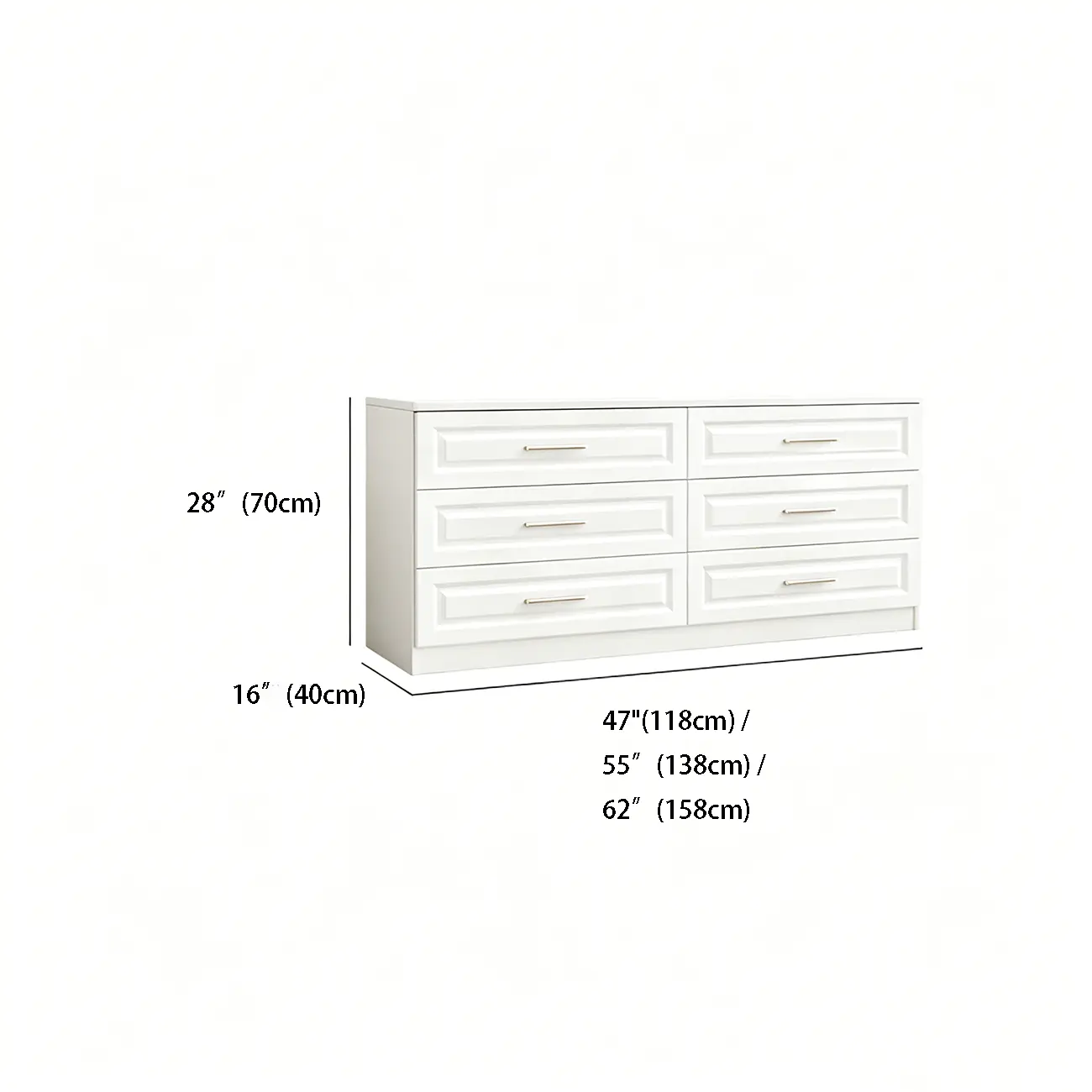 Modern Wood Gloss Surface Double Dresser for Bedroom Image - 17 | homeyfad