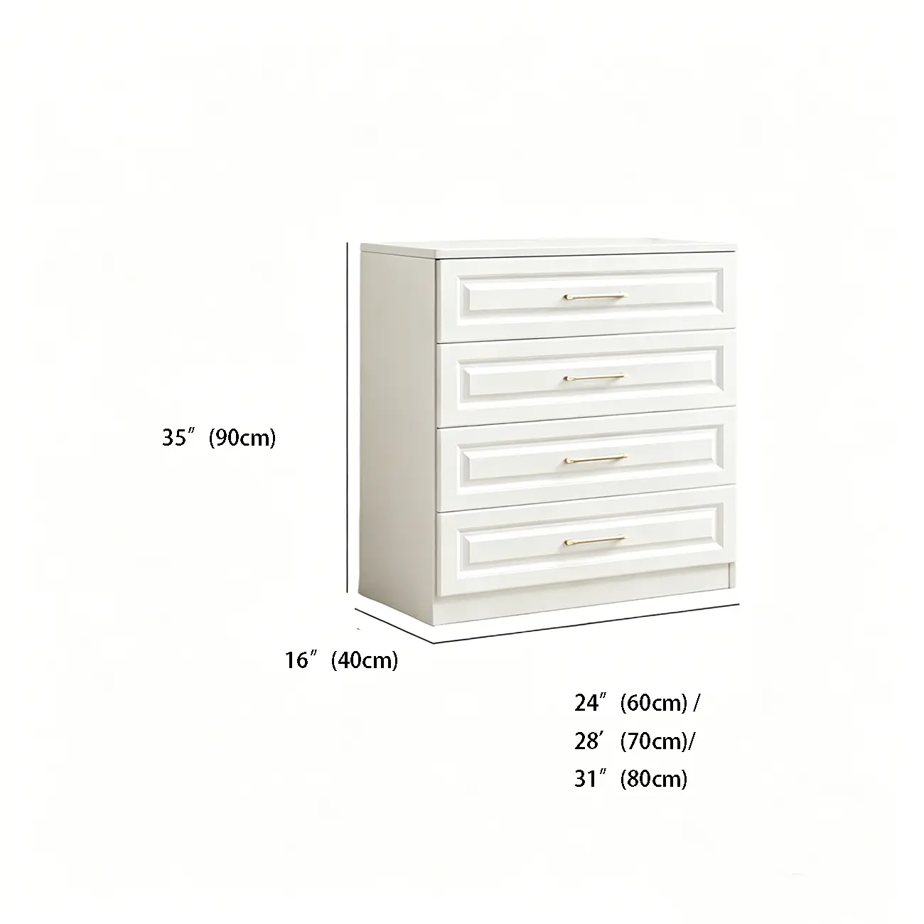 Modern Wood Gloss Surface Double Dresser for Bedroom Image - 16 | homeyfad
