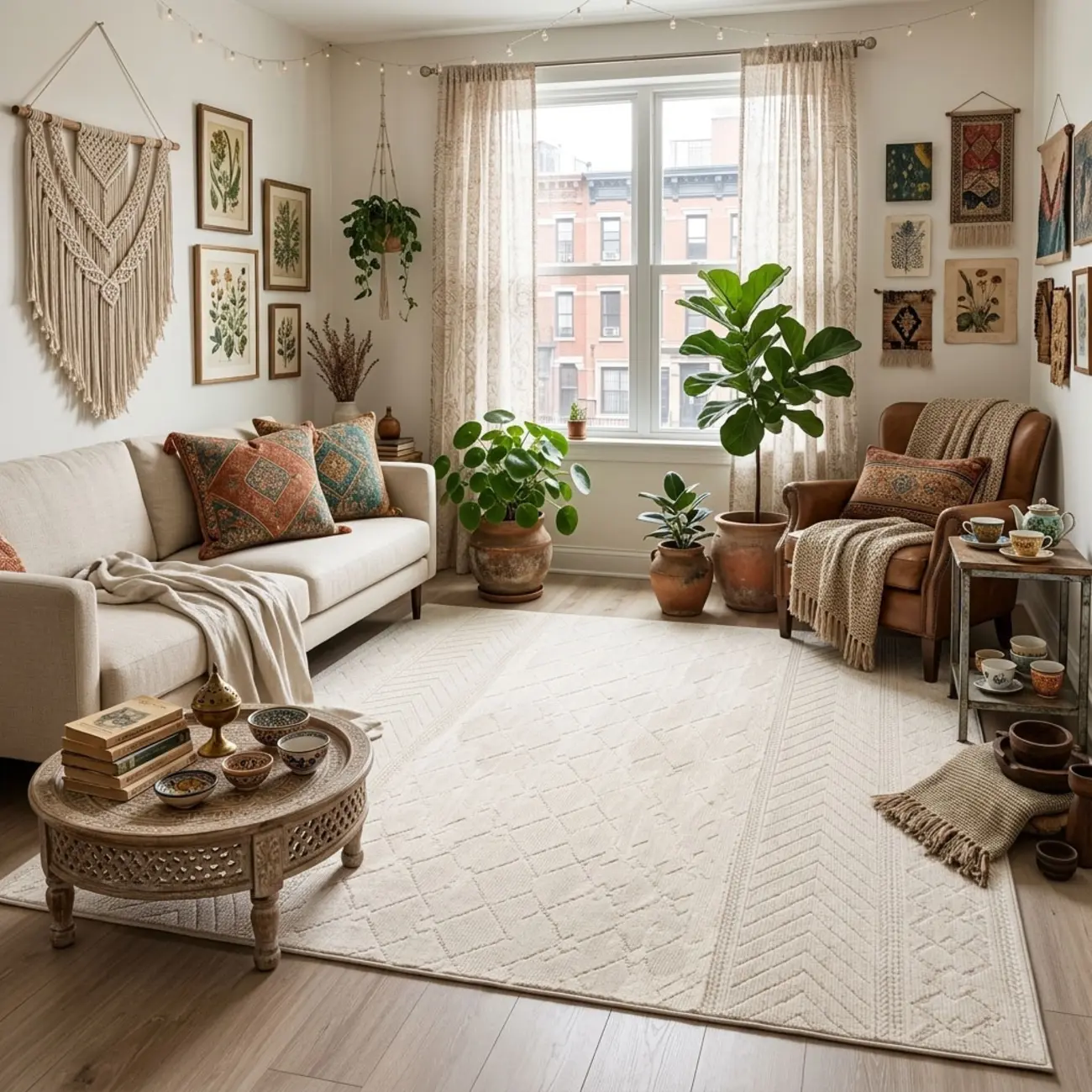 Minimalist Rectangle Skin-friendly Geometric Textured Area Rug Image - 9 | homeyfad