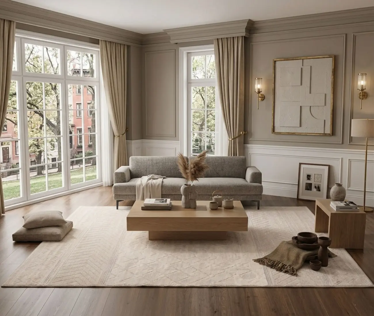 Minimalist Rectangle Skin-friendly Geometric Textured Area Rug Image - 11 | homeyfad