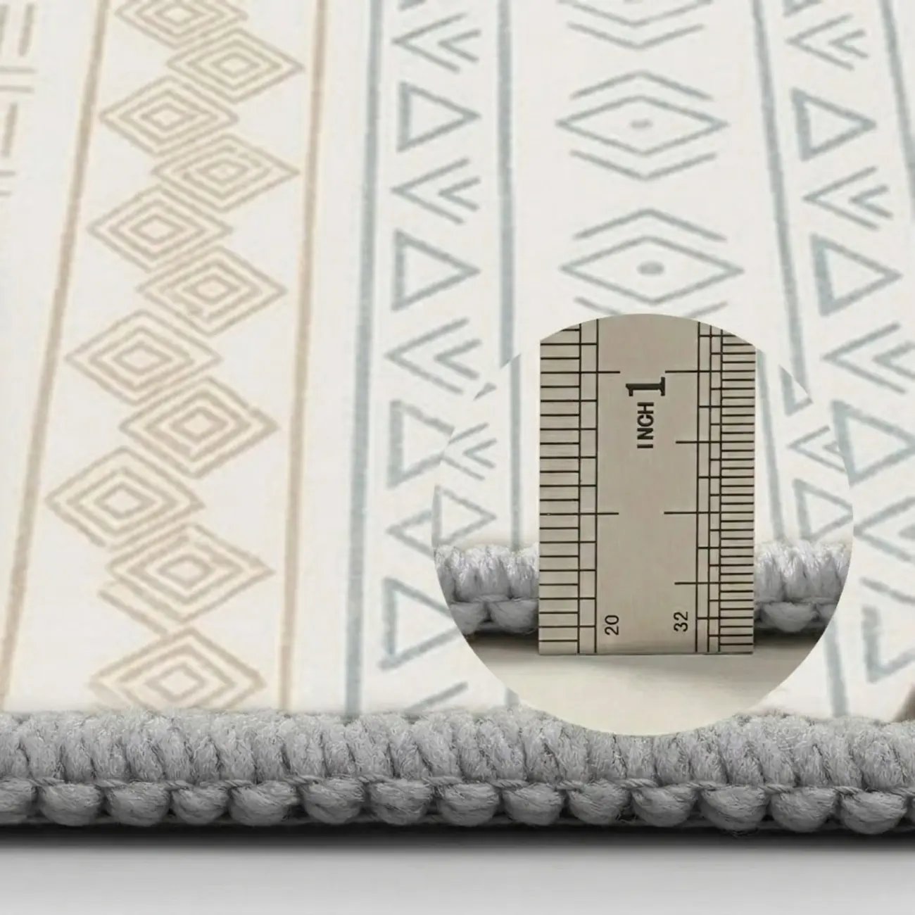 Geometric Modern Machine Washable Area Rug With Non-slip Backing Image - 7 | homeyfad