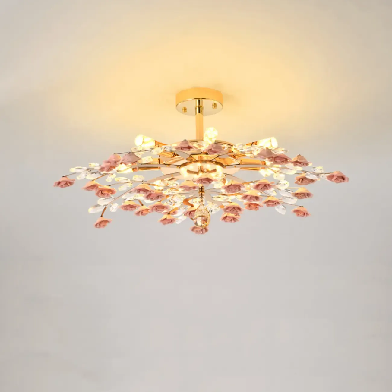 Modern Flower LED Flush Mount Ceiling Light for Bedroom