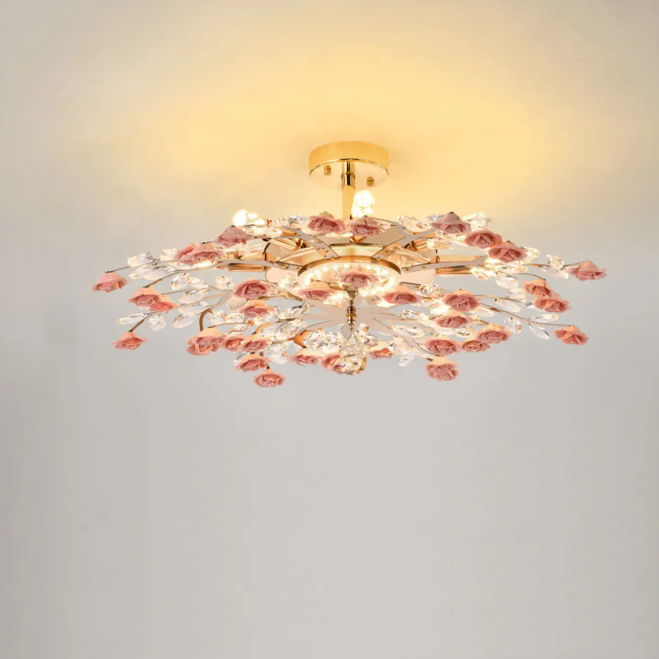 Modern Flower LED Flush Mount Ceiling Light for Bedroom | homeyfad