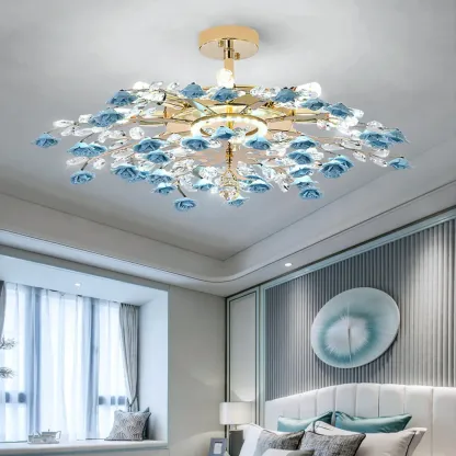 Modern Flower LED Flush Mount Ceiling Light for Bedroom