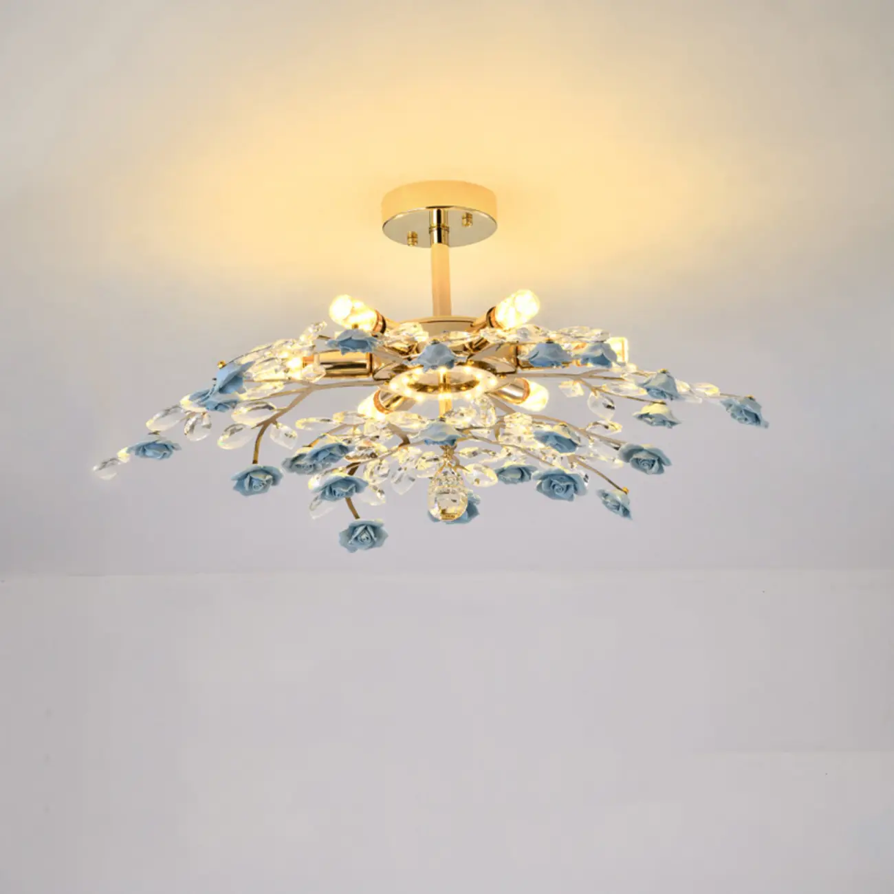 Modern Flower LED Flush Mount Ceiling Light for Bedroom | homeyfad
