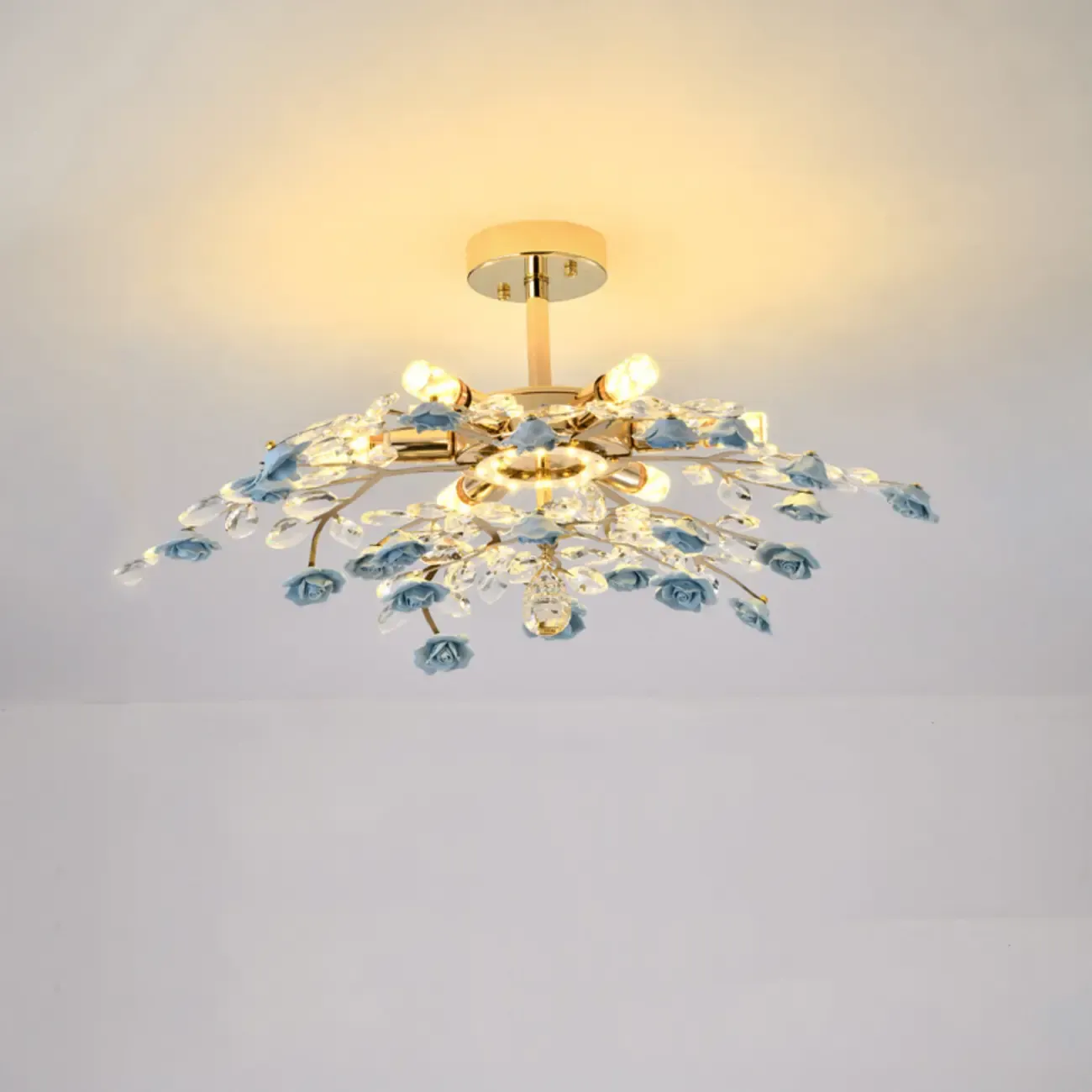 Modern Flower LED Flush Mount Ceiling Light for Bedroom | HomeyFad