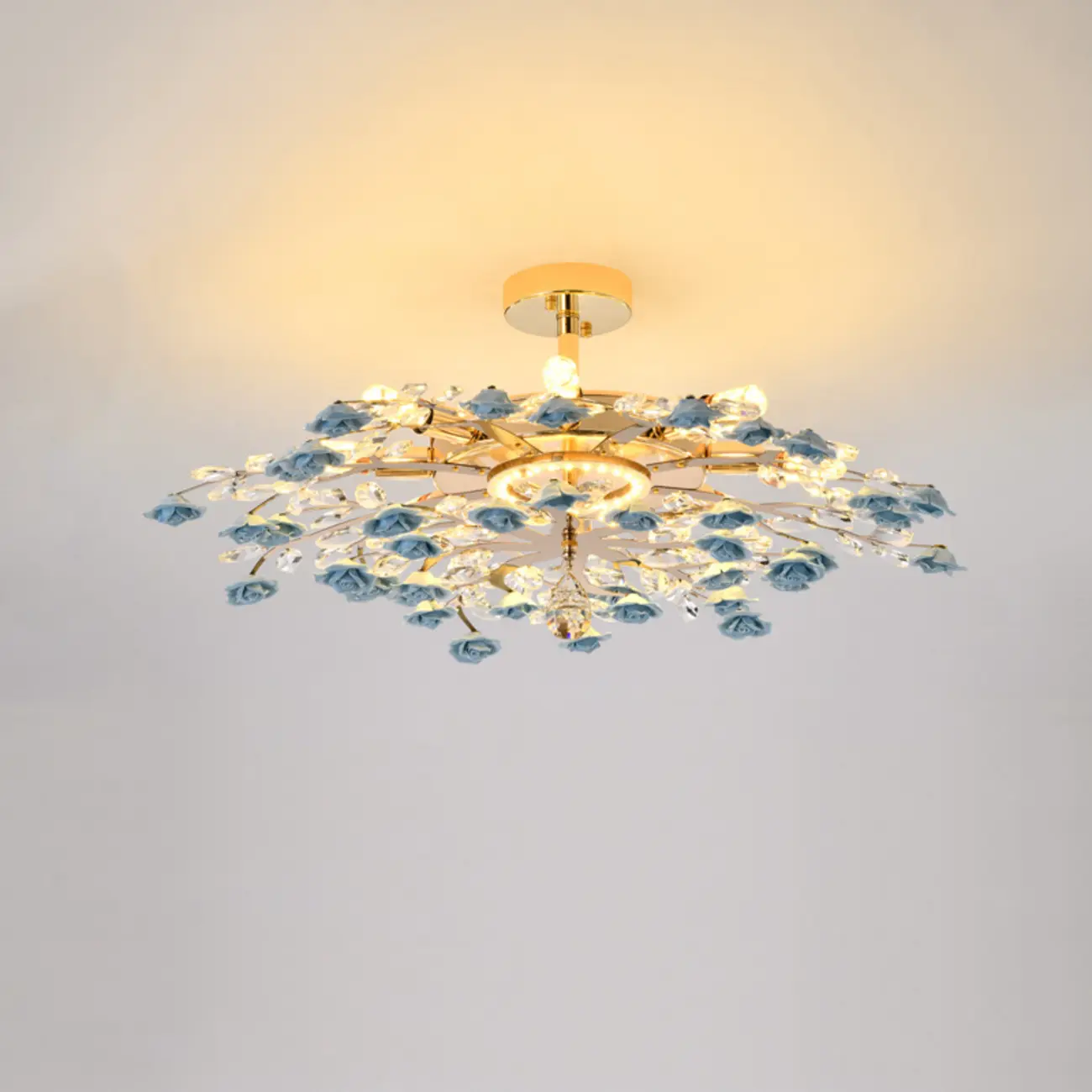 Modern Flower LED Flush Mount Ceiling Light for Bedroom | homeyfad