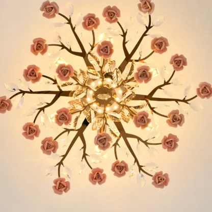 Modern Flower LED Flush Mount Ceiling Light for Bedroom