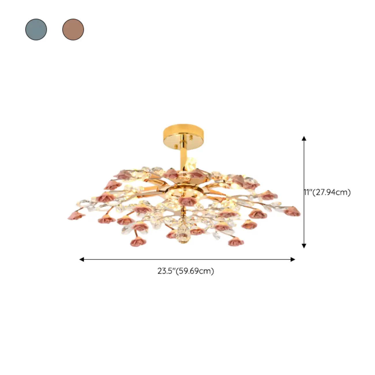 Modern Flower LED Flush Mount Ceiling Light for Bedroom | homeyfad