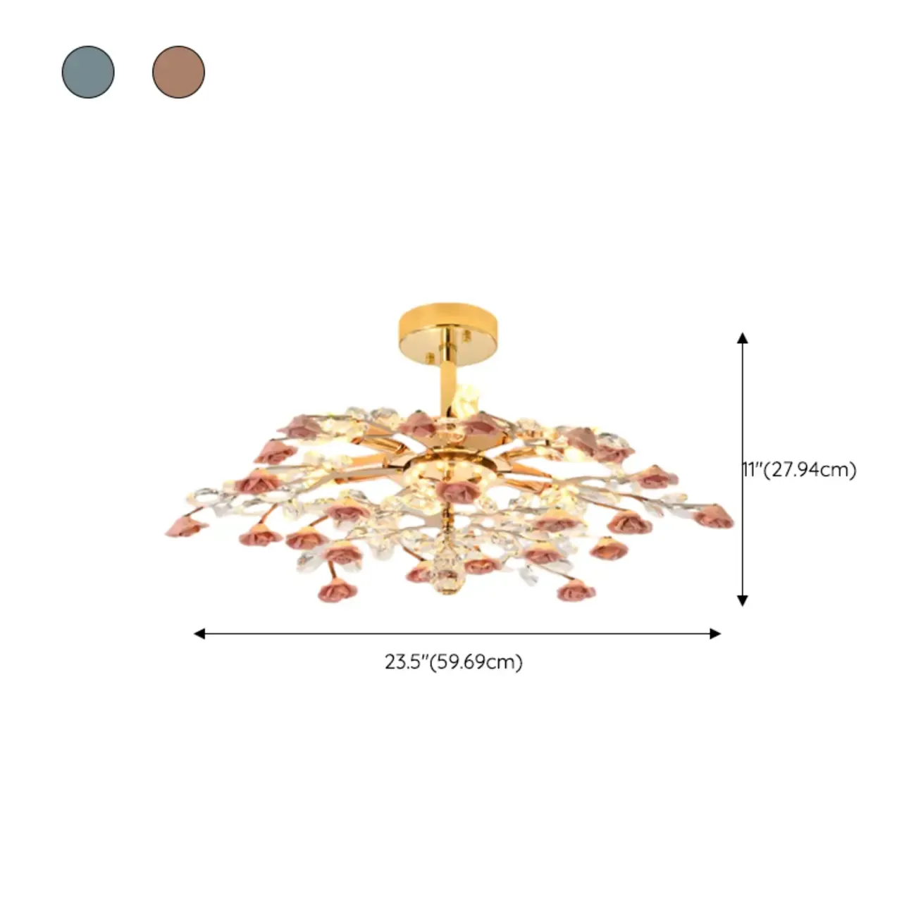 Modern Flower LED Flush Mount Ceiling Light for Bedroom
