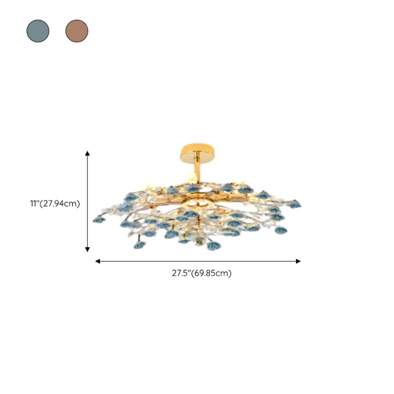 Modern Flower LED Flush Mount Ceiling Light for Bedroom