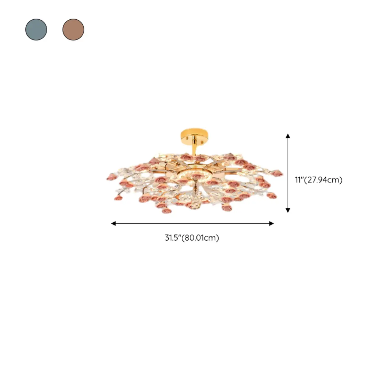 Modern Flower LED Flush Mount Ceiling Light for Bedroom | homeyfad