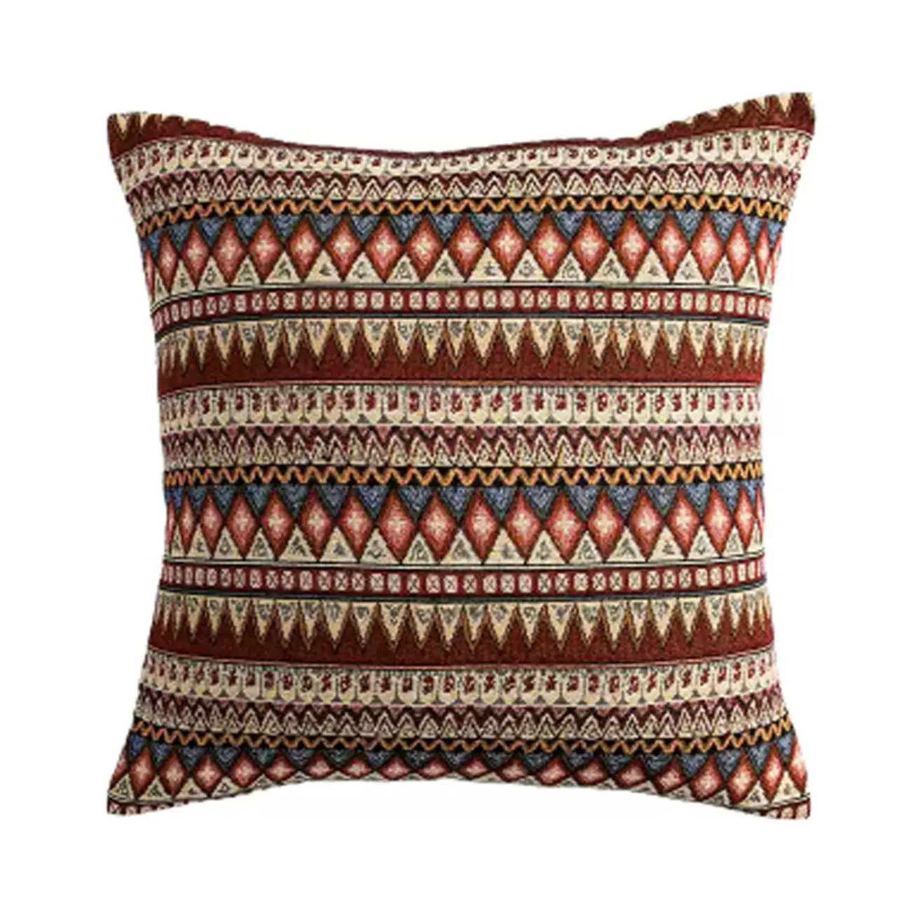 Bohemian Geometric Square Decorative Throw Pillow for Couch Image - 8 | homeyfad