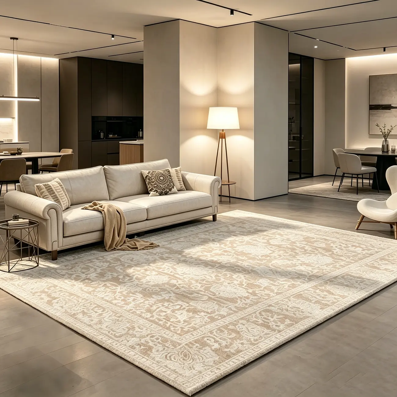 Modern Boho Faux Sherpa Machine Washable Rectangle Area Rug Image - 17 | homeyfad