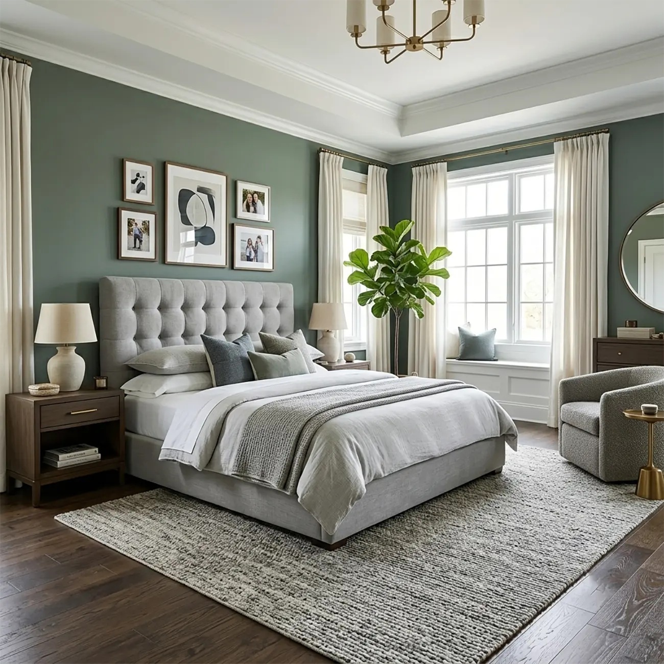 Zero Assembly Modern Tufted Chenille Upholstered Boneless Bed Image - 3 | homeyfad