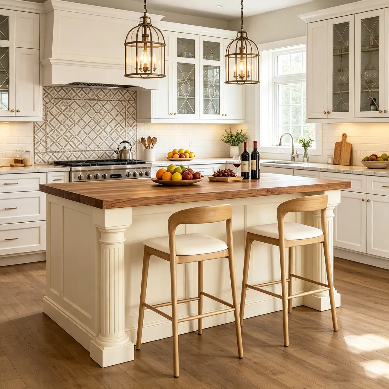 Counter Height Upholstered Armless Solid Wood Bar Stools Image - 3 | homeyfad