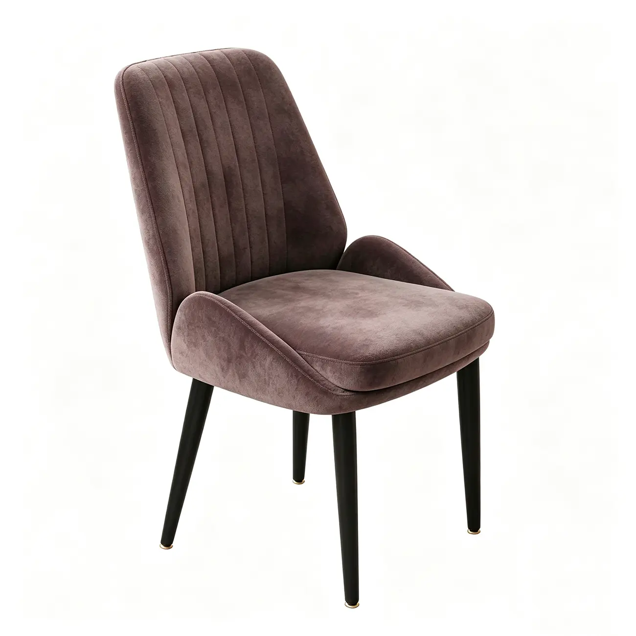 Contemporary Mid-back Chenille Fabric Upholstered Dining Chairs Image - 19 | homeyfad