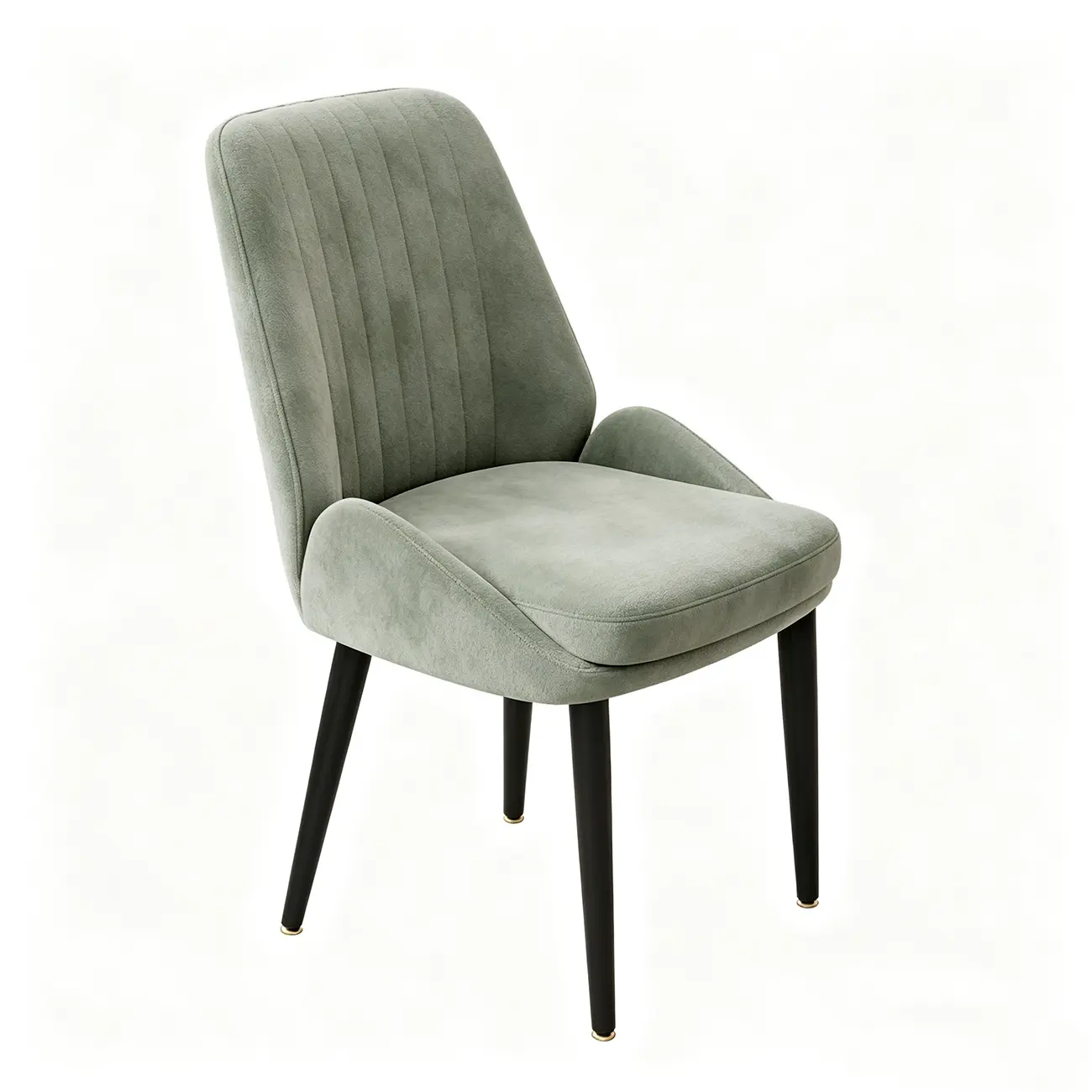 Contemporary Mid-back Chenille Fabric Upholstered Dining Chairs Image - 17 | homeyfad