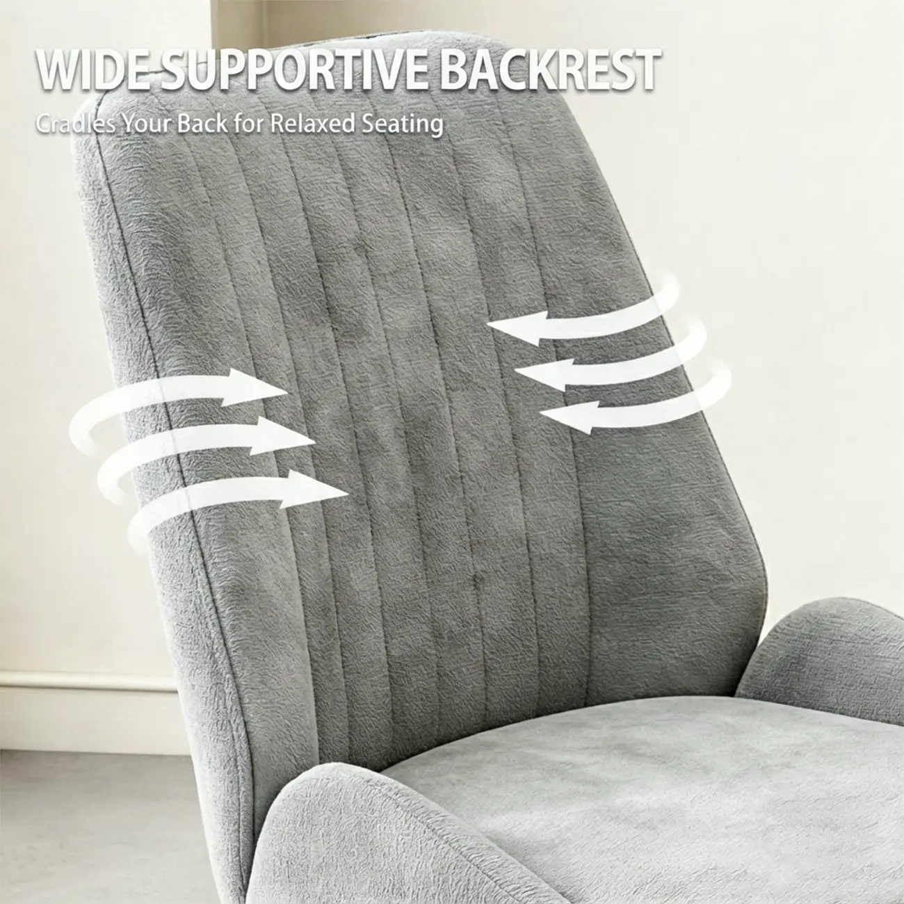 Contemporary Mid-back Chenille Fabric Upholstered Dining Chairs Image - 6 | homeyfad
