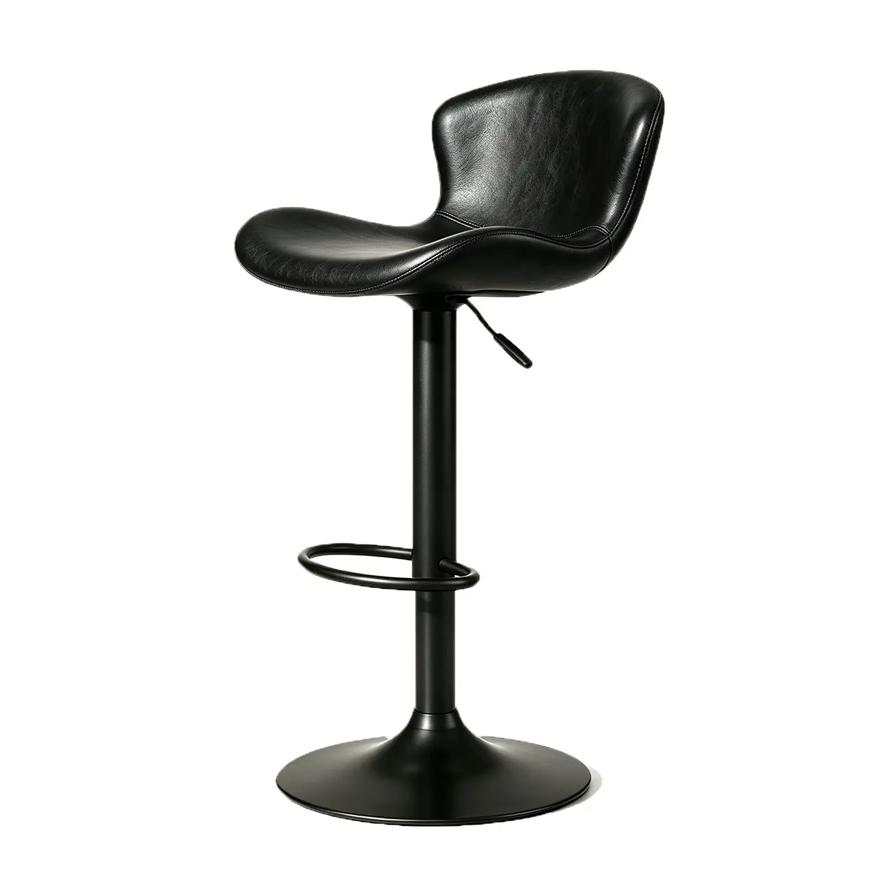Industrial Waterproof Pu Leather Adjustable Swivel Bar Stool Image - 19 | homeyfad