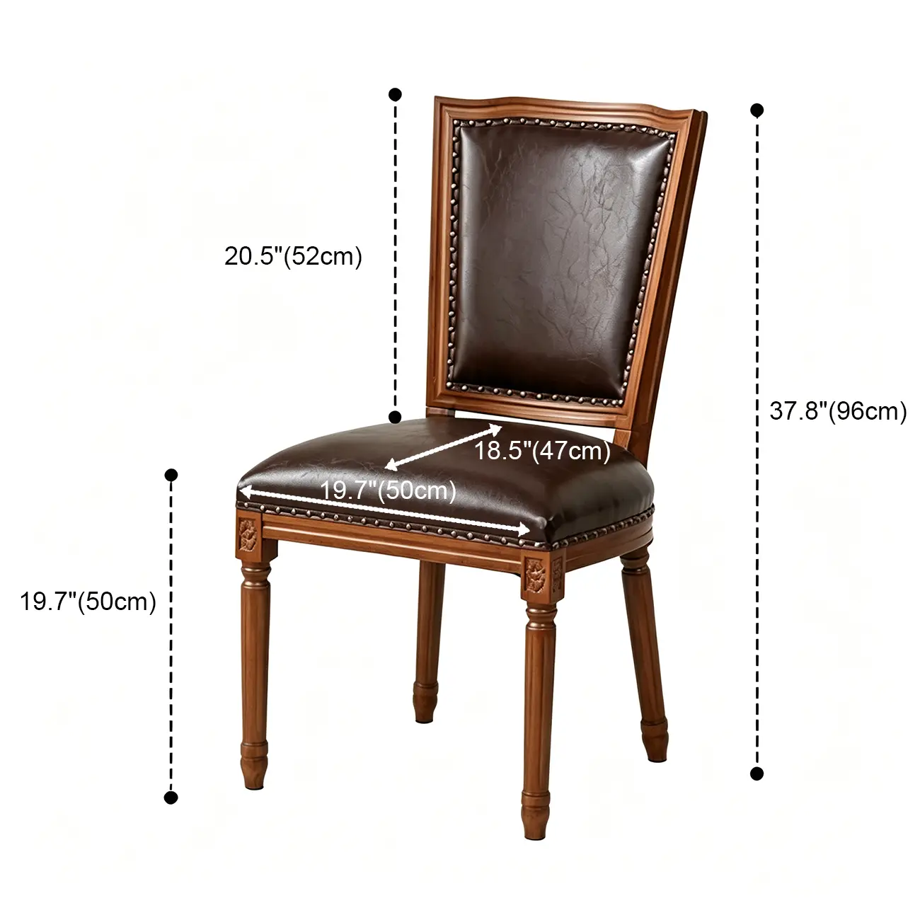 Mid Century Modern Solid Back Armless Wooden Dining Chairs #size | homeyfad