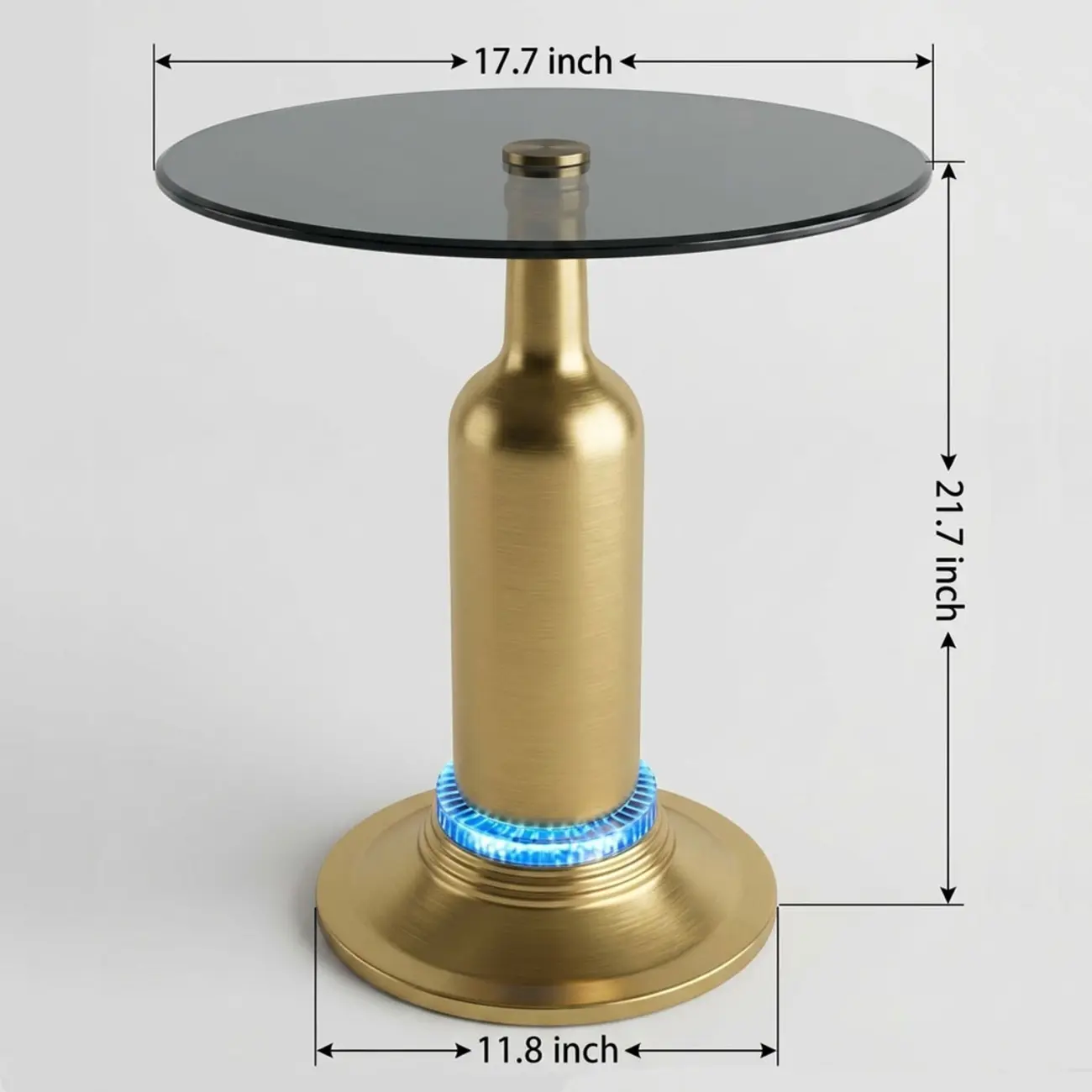 Modern Smart LED Side Table with Built-in Bluetooth Speaker Image - 11 | homeyfad