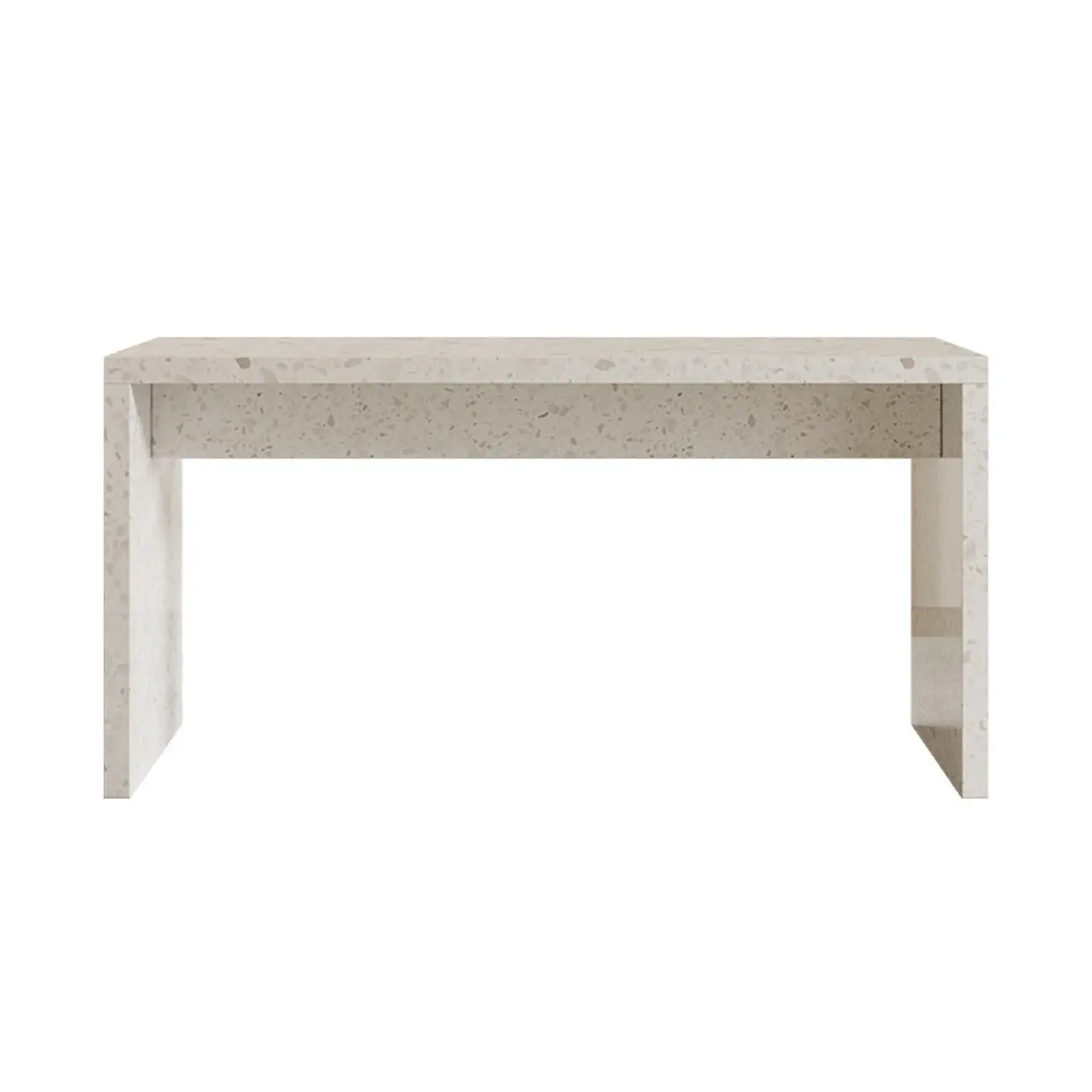 Minimalist White Terrazzo Marble Bar Tables for Kitchen Image - 6 | homeyfad