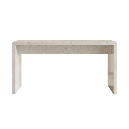 Minimalist White Terrazzo Marble Bar Tables for Kitchen Image - 6