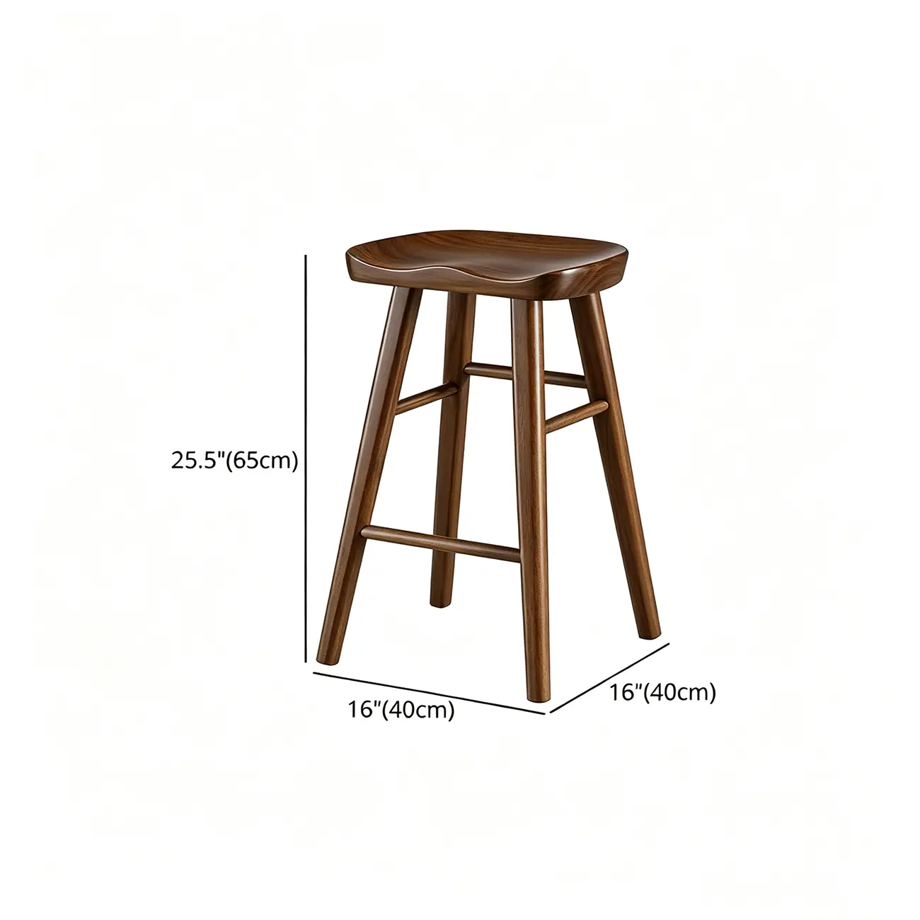Rustic Saddle Backless Bar Stool Counter Height #size | homeyfad