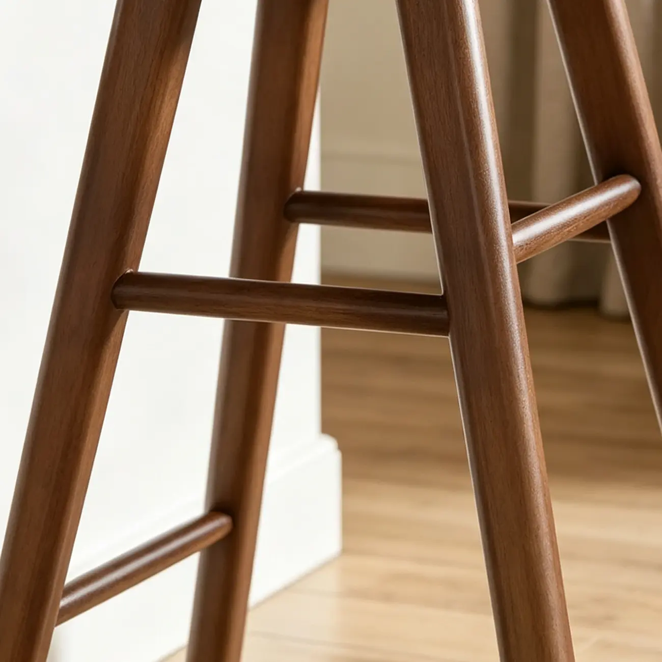 Rustic Saddle Backless Bar Stool Counter Height Image - 7 | homeyfad