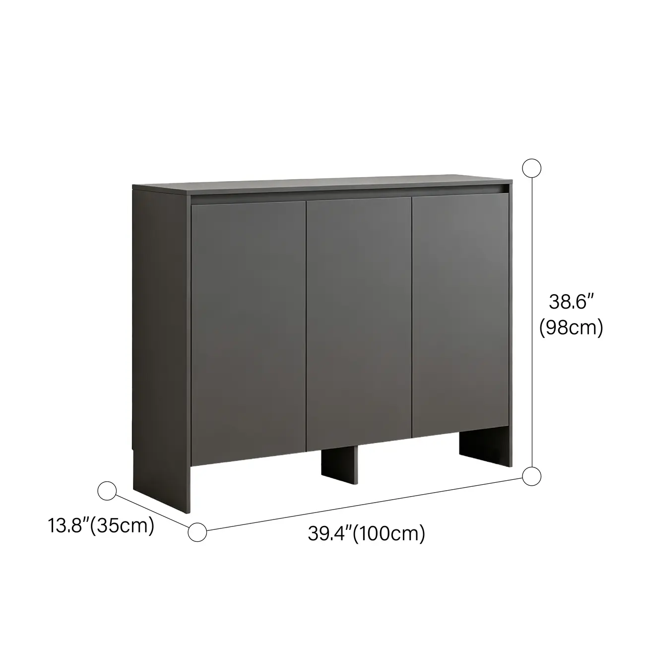 Minimalist 5-tier Entryway Wood Shoe Storage Cabinet With Adjustable Shelves #size | homeyfad