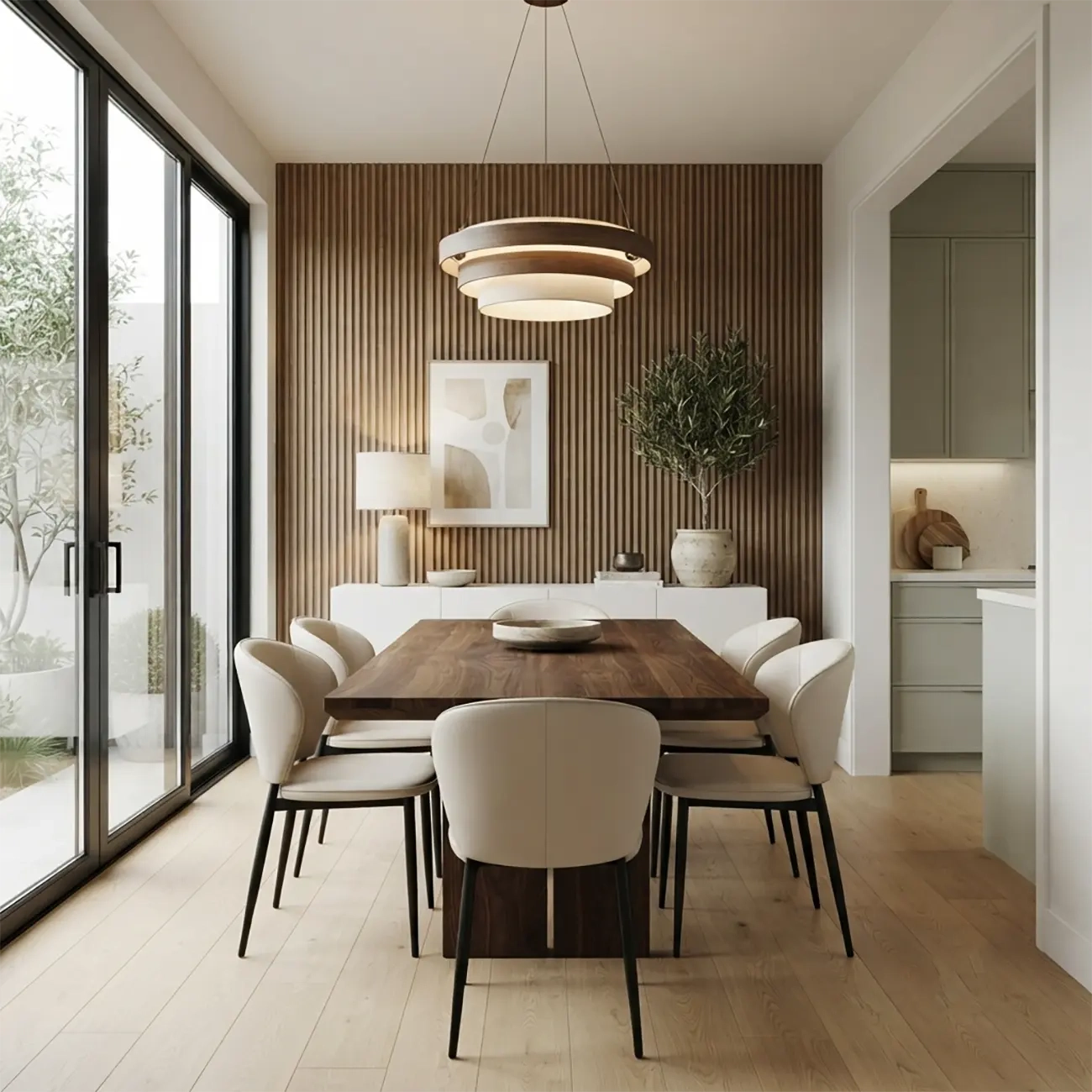 Contemporary Leather Open Curved-back Dining Chairs Set Of 2 Image - 13 | homeyfad