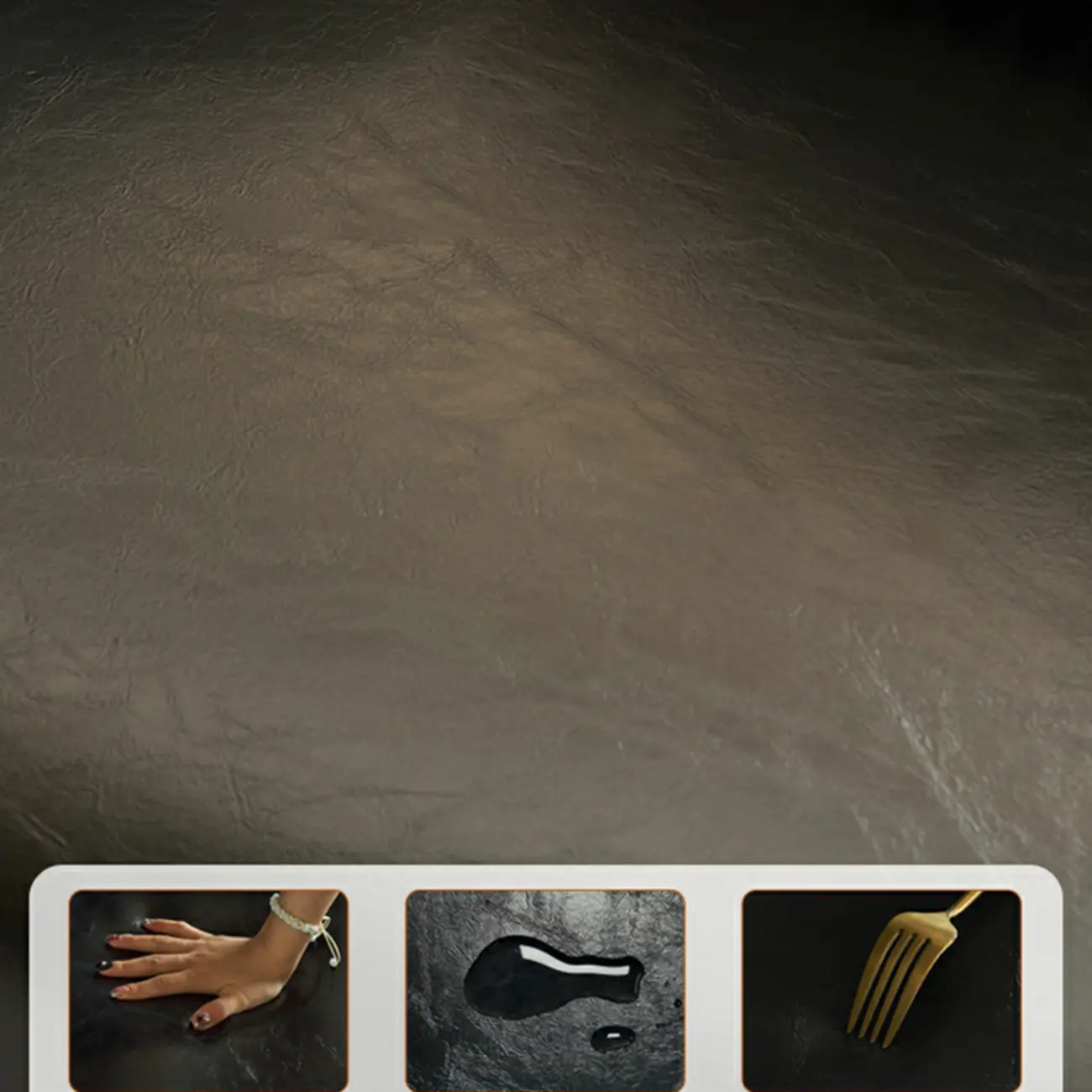 Modern Faux Leather Accent Chair with Ottoman & Metal Legs Image - 12 | homeyfad