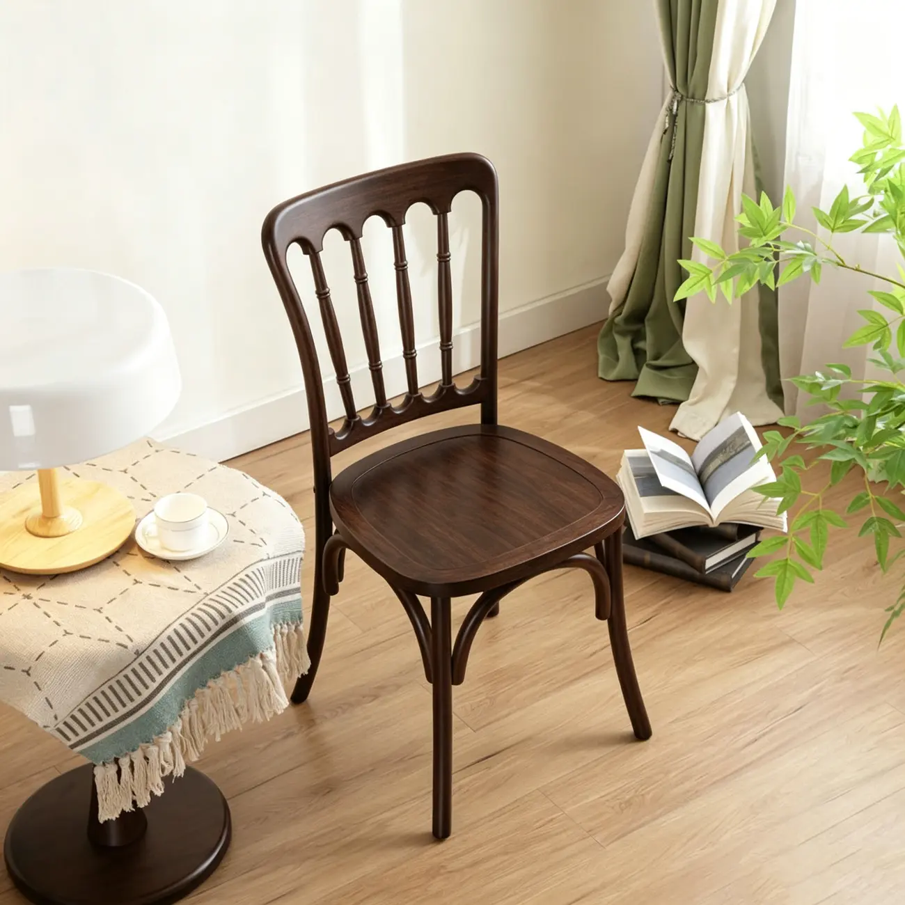 Vintage Bentwood Solid Wood Dining Chairs Set of 2 Image - 21 | homeyfad