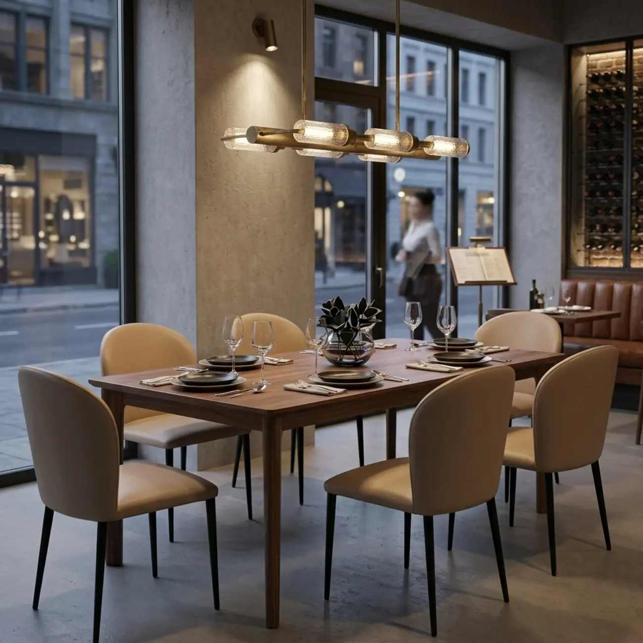 Modern Faux Leather Upholstered Curved Back Dining Chairs Set of 2 Image - 10 | homeyfad
