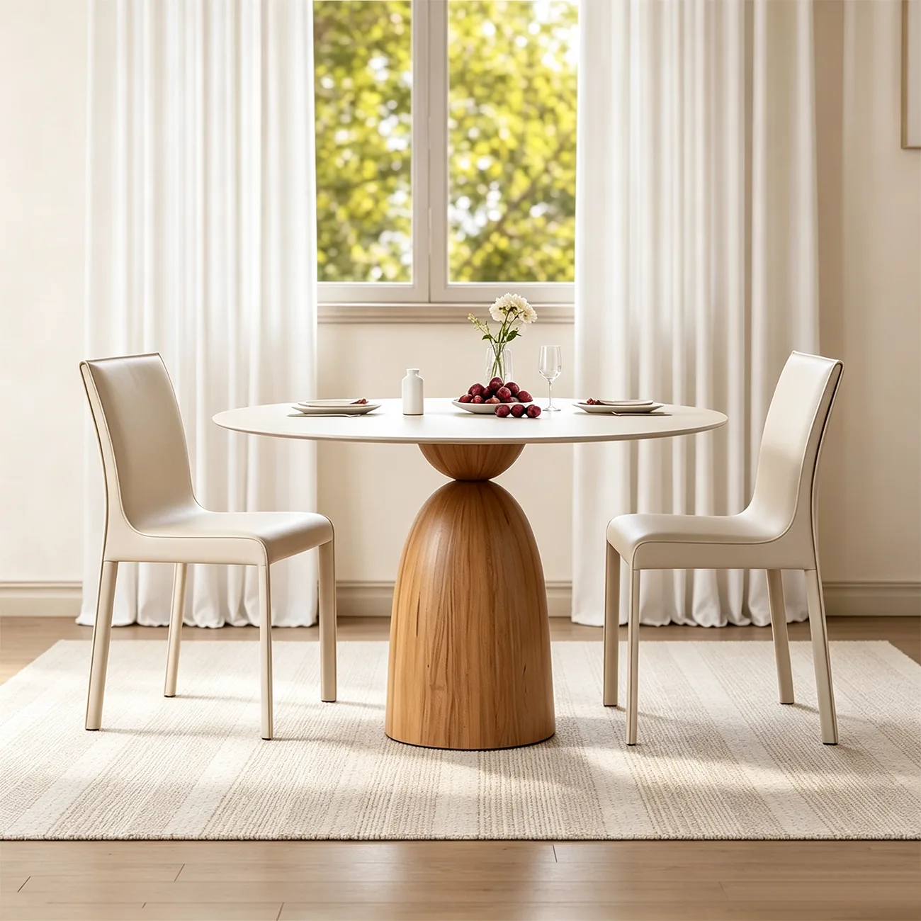 Modern Faux Leather Armless Dining Chair for Kitchen Image - 2 | homeyfad