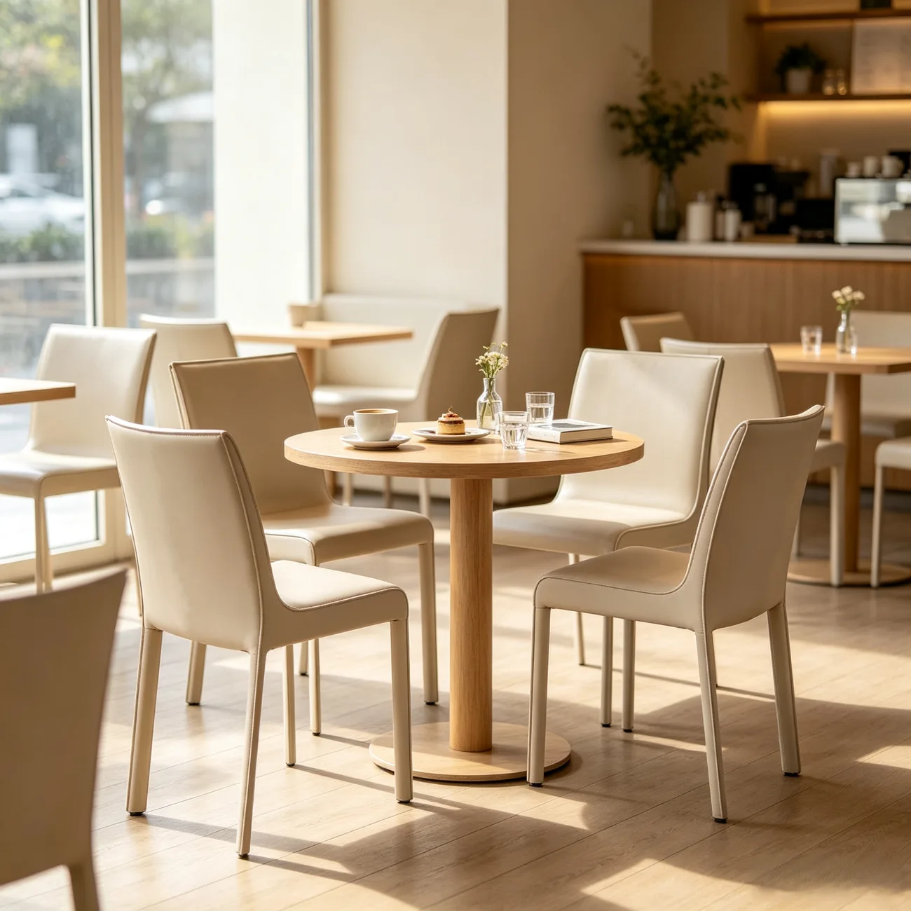 Modern Faux Leather Armless Dining Chair for Kitchen Image - 4 | homeyfad