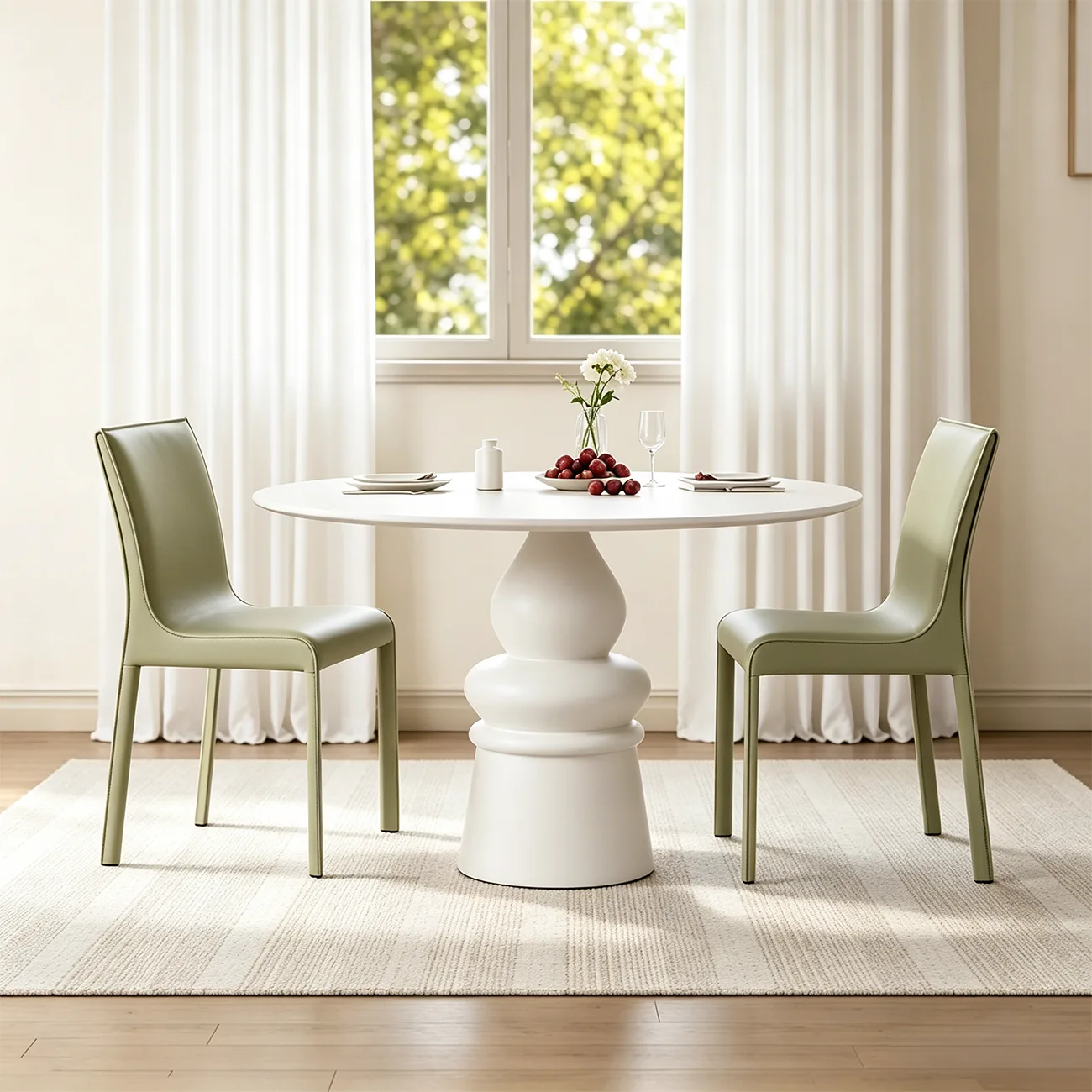 Modern Faux Leather Armless Dining Chair for Kitchen Image - 3 | homeyfad