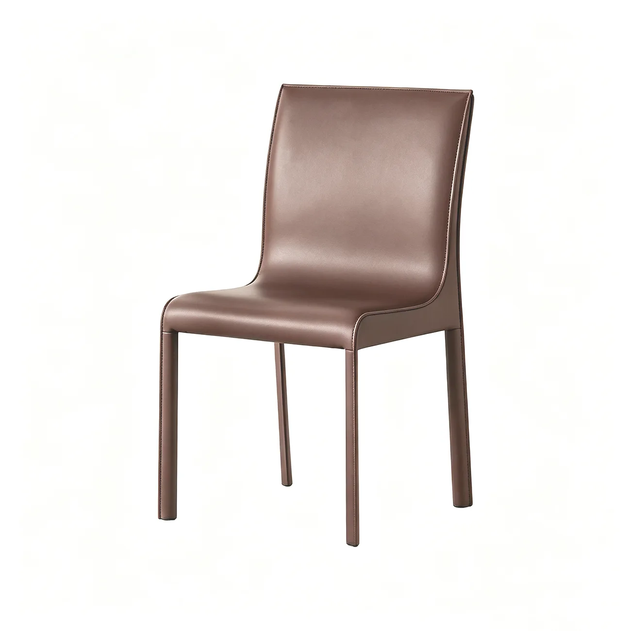 Modern Faux Leather Armless Dining Chair for Kitchen Image - 19 | homeyfad
