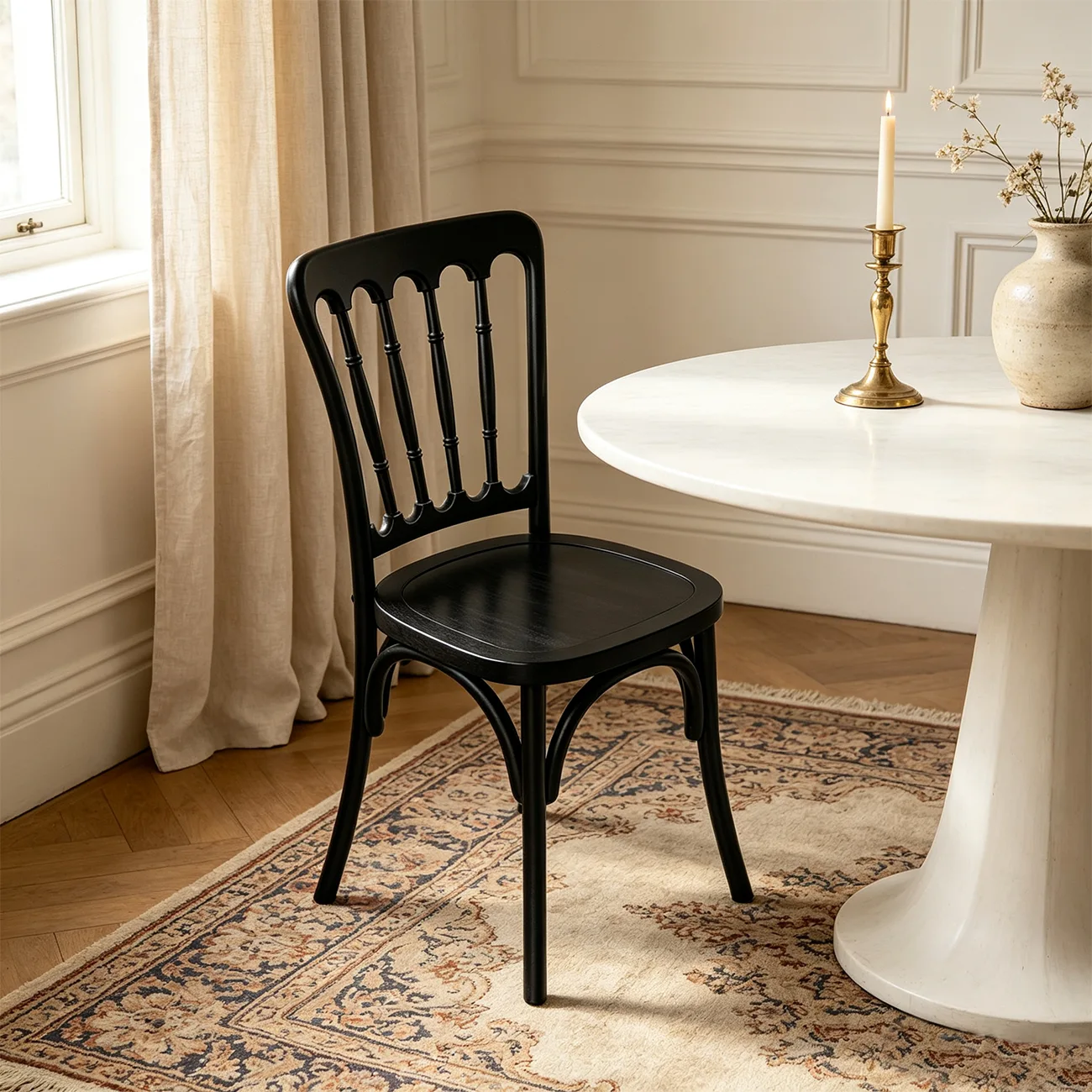 Vintage Bentwood Solid Wood Dining Chairs Set of 2 Image - 14 | homeyfad