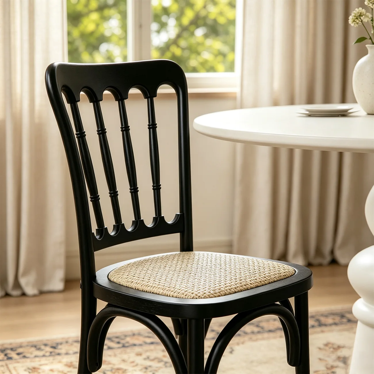 Vintage Bentwood Solid Wood Dining Chairs Set of 2 Image - 9 | homeyfad