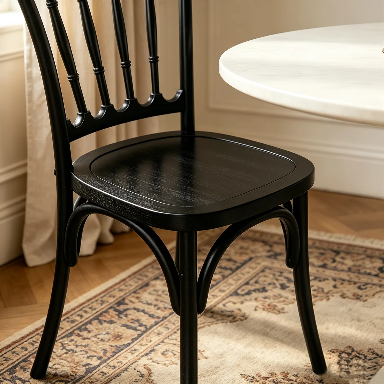 Vintage Bentwood Solid Wood Dining Chairs Set of 2 Image - 13 | homeyfad